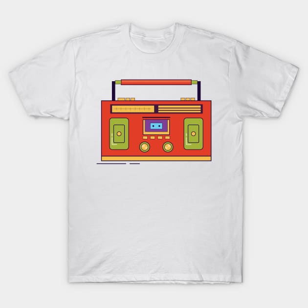 Cassette player T-Shirt by whiteasters